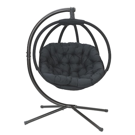 Heat Wave 400 lbs OverLand Hanging Chair with Stand 66 x 50 x 43 in. HE2969222